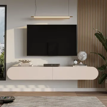 Lumina TV-bänk 180x29,5x31,6 cm - Sand - Möbler - Vardagsrum - Tv-möbler & mediamöbler - Tv-bänkar
