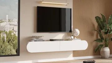 Lumina TV-bänk 180x29,5x31,6 cm - Vit - Möbler - Vardagsrum - Tv-möbler & mediamöbler - Tv-bänkar