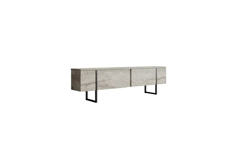 Luxe Tv-bänk 180 cm - Beige/Svart - Möbler - Vardagsrum - Tv-möbler & mediamöbler - Tv-bänkar