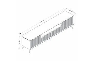Luxe Tv-bänk 180 cm - Sandsten - Möbler - Vardagsrum - Tv-möbler & mediamöbler - Tv-bänkar