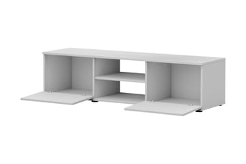 Lyrosen Golvstående TV Bänk 140 cm med Förvaring i Målat Trä - Beige - Möbler - Vardagsrum - Tv-möbler & mediamöbler - Tv-bänkar