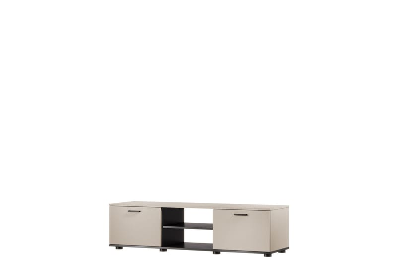 Lyrosen Golvstående TV Bänk 140 cm med Förvaring i Målat Trä, Beige