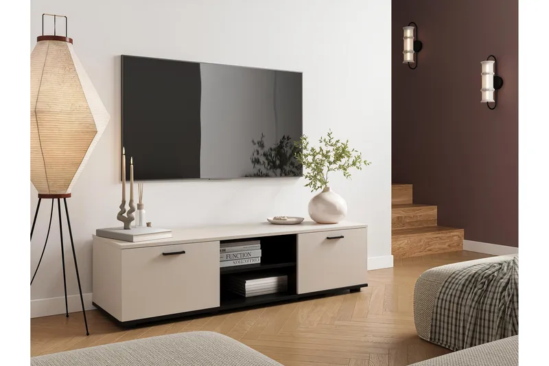 Lyrosen Tv-bänk 140 cm - Beige - Möbler - Vardagsrum - Tv-möbler & mediamöbler - Tv-bänkar