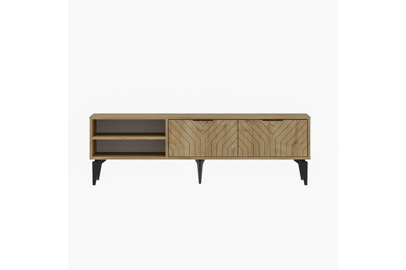 Lyven Tv-bänk 160 cm - Brun - Möbler - Vardagsrum - Tv-möbler & mediamöbler - Tv-bänkar