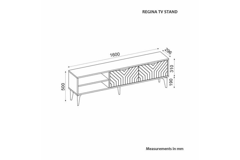 Lyven Tv-bänk 160 cm - Brun/Mörkfärgat trä - Möbler - Vardagsrum - Tv-möbler & mediamöbler - Tv-bänkar