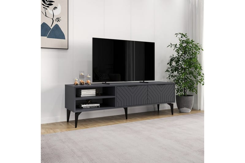 Lyven Tv-bänk - Grå - Möbler - Vardagsrum - Tv-möbler & mediamöbler - Tv-bänkar