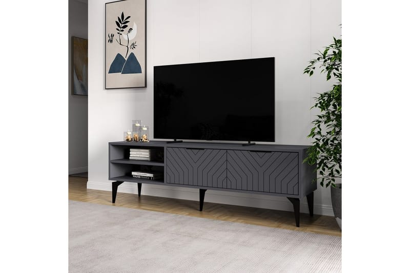 Lyven Tv-bänk - Grå - Möbler - Vardagsrum - Tv-möbler & mediamöbler - Tv-bänkar