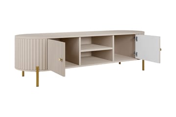 Maggio Golvstående TV Bänk 175 cm med Förvaring i Målat Trä - Beige - Möbler - Vardagsrum - Tv-möbler & mediamöbler - Tv-bänkar