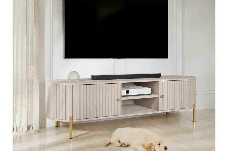 Maggio Tv-bänk 175x43 cm - Beige - Möbler - Vardagsrum - Tv-möbler & mediamöbler - Tv-bänkar