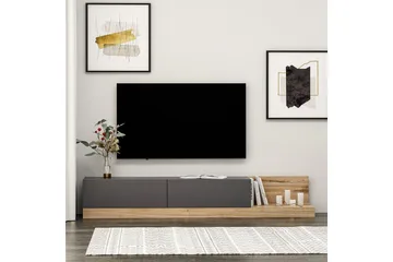 Majör Tv-bänk 180 cm - Antracit/Valnöt - Möbler - Vardagsrum - Tv-möbler & mediamöbler - Tv-bänkar