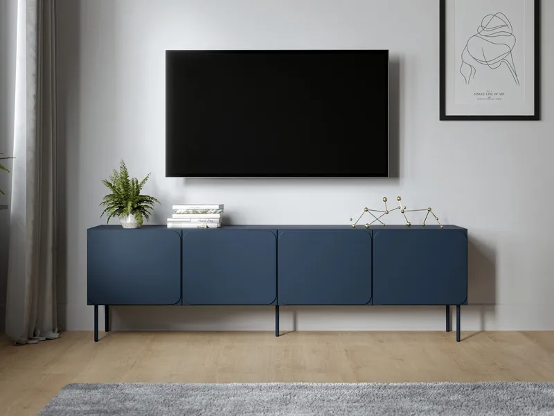 Marros Tv-bänk 200 cm - Blå - Möbler - Vardagsrum - Tv-möbler & mediamöbler - Tv-skåp