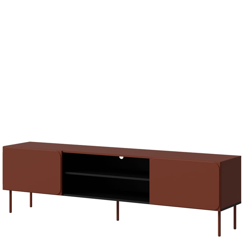 Marros Tv-bänk 200 cm med hyllor, Toskanskt röd