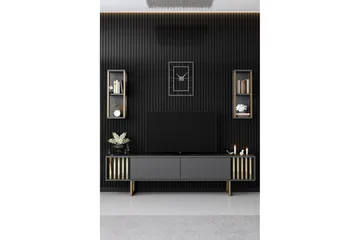 Masatomo Tv-bänk 180 cm - Antracit/Svart - Möbler - Vardagsrum - Tv-möbler & mediamöbler - Tv-bänkar