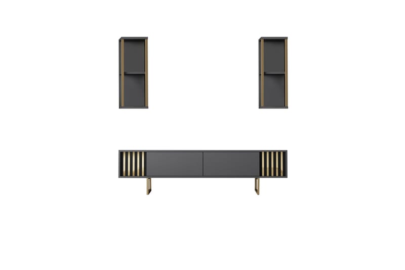 Masatomo Tv-bänk 180 cm - Antracit/Svart - Möbler - Vardagsrum - Tv-möbler & mediamöbler - Tv-bänkar