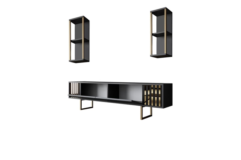 Masatomo Tv-bänk 180 cm - Antracit/Svart - Möbler - Vardagsrum - Tv-möbler & mediamöbler - Tv-bänkar