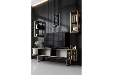 Masatomo Tv-bänk 180 cm - Valnöt/Svart - Möbler - Vardagsrum - Tv-möbler & mediamöbler - Tv-bänkar