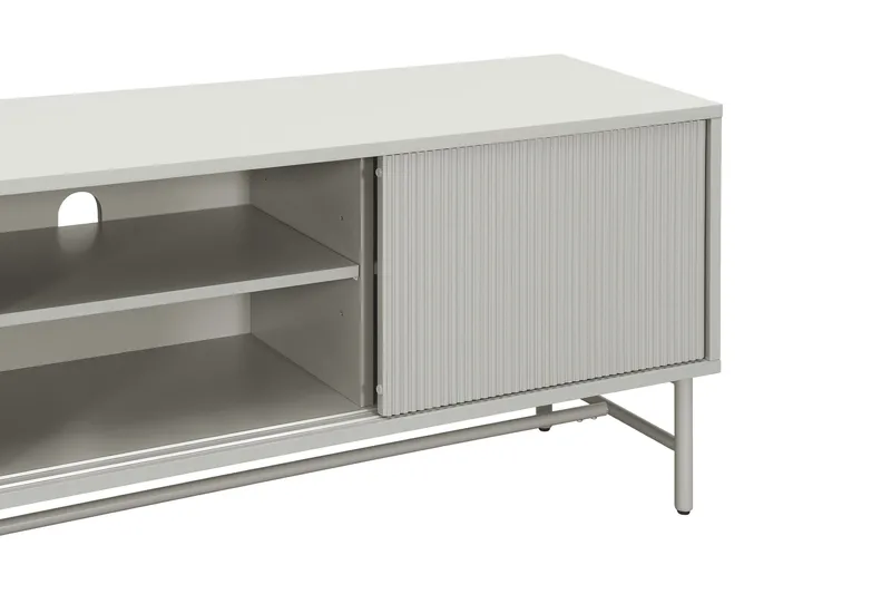 Matterhorn Smal tv-bänk med förvaring 40 cm djup 157 cm bred 58 cm hög - Beige - Möbler - Vardagsrum - Tv-möbler & mediamöbler - Tv-bänkar