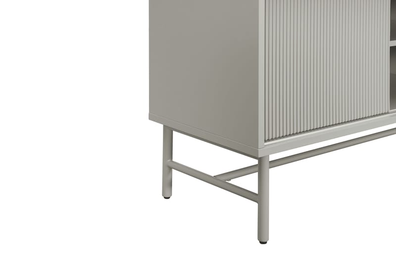 Matterhorn Smal tv-bänk med förvaring 40 cm djup 157 cm bred 58 cm hög - Beige - Möbler - Vardagsrum - Tv-möbler & mediamöbler - Tv-bänkar