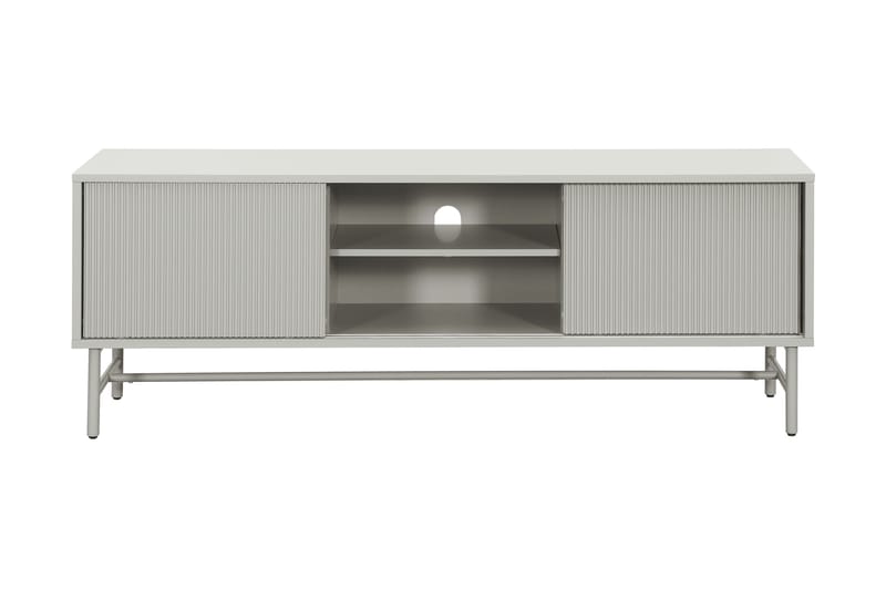 Matterhorn Smal tv-bänk med förvaring 40 cm djup 157 cm bred 58 cm hög - Beige - Möbler - Vardagsrum - Tv-möbler & mediamöbler - Tv-bänkar