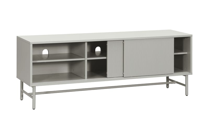 Matterhorn Smal tv-bänk med förvaring 40 cm djup 157 cm bred 58 cm hög - Beige - Möbler - Vardagsrum - Tv-möbler & mediamöbler - Tv-bänkar