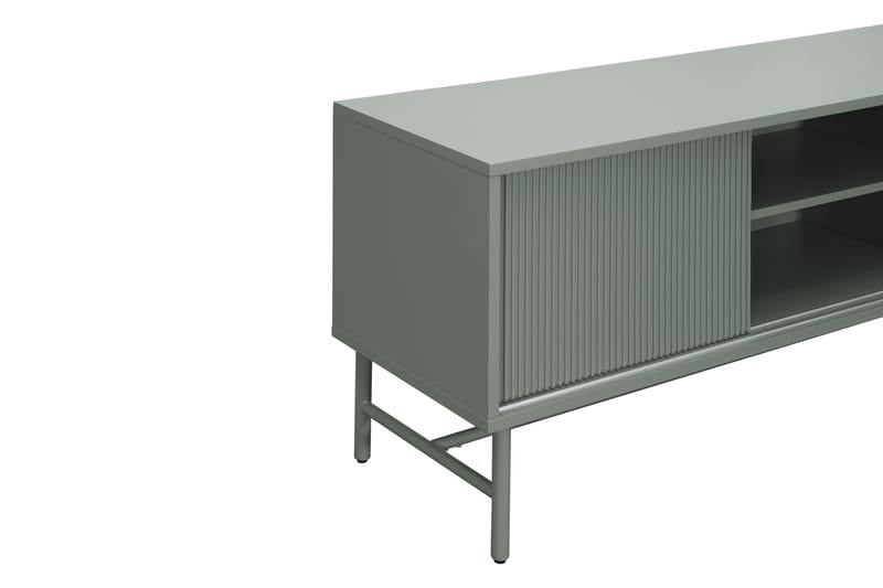 Matterhorn Smal tv-bänk med förvaring 40 cm djup 157 cm bred 58 cm hög - Grön - Möbler - Vardagsrum - Tv-möbler & mediamöbler - Tv-bänkar