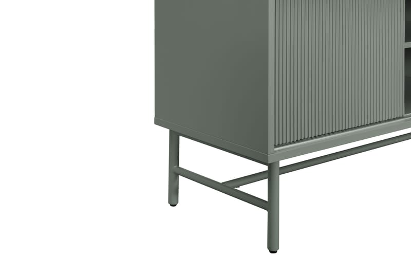 Matterhorn Smal tv-bänk med förvaring 40 cm djup 157 cm bred 58 cm hög - Grön - Möbler - Vardagsrum - Tv-möbler & mediamöbler - Tv-bänkar