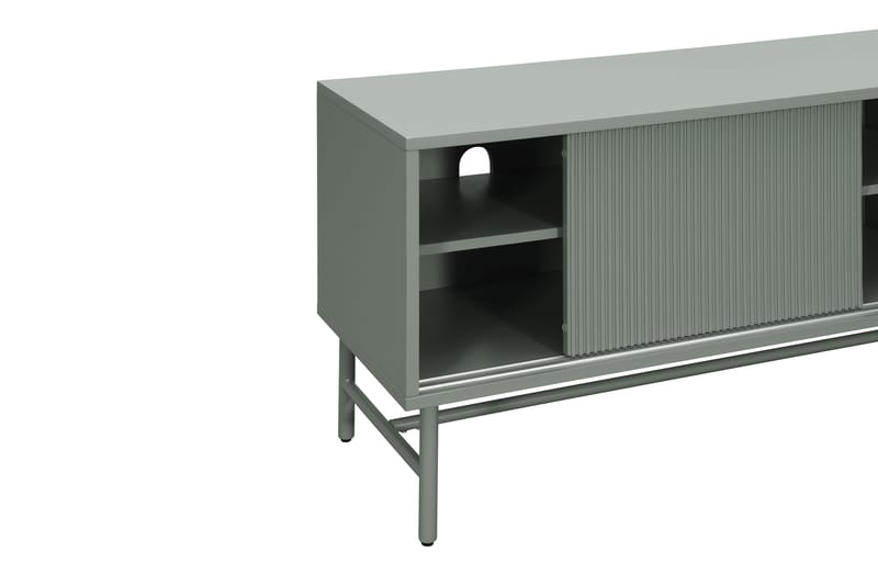 Matterhorn Smal tv-bänk med förvaring 40 cm djup 157 cm bred 58 cm hög - Grön - Möbler - Vardagsrum - Tv-möbler & mediamöbler - Tv-bänkar