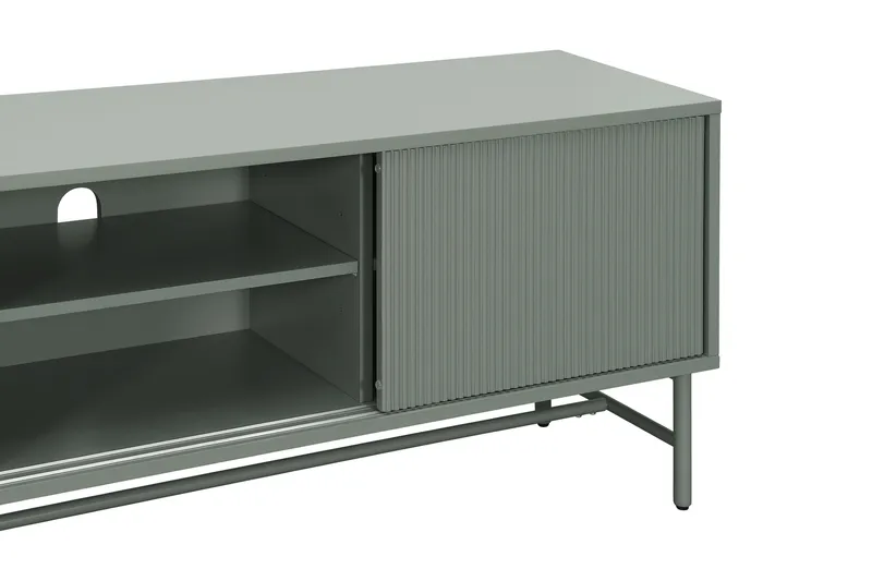 Matterhorn Smal tv-bänk med förvaring 40 cm djup 157 cm bred 58 cm hög - Grön - Möbler - Vardagsrum - Tv-möbler & mediamöbler - Tv-bänkar