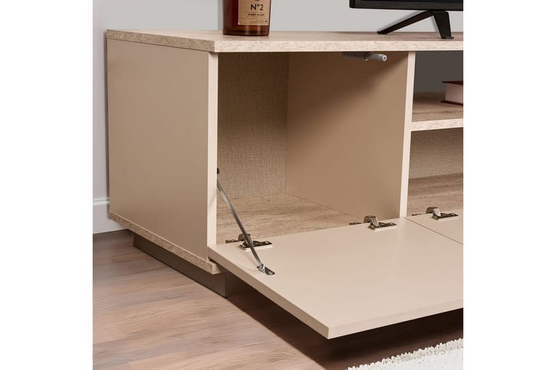 Meni Tv-bänk 180 cm - Mörkbrun/Taupe - Möbler - Vardagsrum - Tv-möbler & mediamöbler - Tv-bänkar
