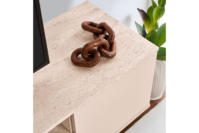 Meni Tv-bänk 180 cm - Mörkbrun/Taupe - Möbler - Vardagsrum - Tv-möbler & mediamöbler - Tv-bänkar