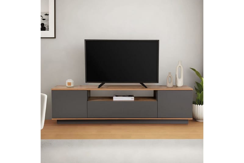 Meni Tv-bänk 180 cm - Natur/Antracit - Möbler - Vardagsrum - Tv-möbler & mediamöbler - Tv-bänkar