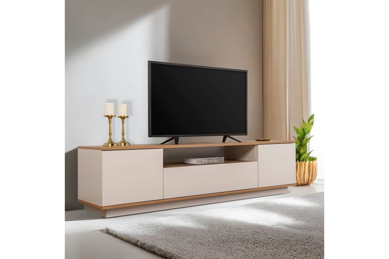 Meni Tv-bänk 180 cm - Natur/Gul - Möbler - Vardagsrum - Tv-möbler & mediamöbler - Tv-bänkar