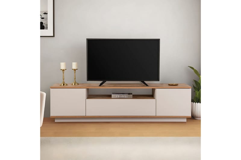 Meni Tv-bänk 180 cm - Natur/Gul - Möbler - Vardagsrum - Tv-möbler & mediamöbler - Tv-bänkar
