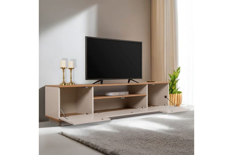 Meni Tv-bänk 180 cm - Natur/Gul - Möbler - Vardagsrum - Tv-möbler & mediamöbler - Tv-bänkar