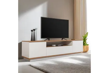 Meni Tv-bänk 180 cm - Natur/Vit - Möbler - Vardagsrum - Tv-möbler & mediamöbler - Tv-bänkar
