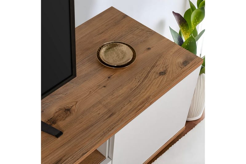 Meni Tv-bänk 180 cm - Natur/Vit - Möbler - Vardagsrum - Tv-möbler & mediamöbler - Tv-bänkar