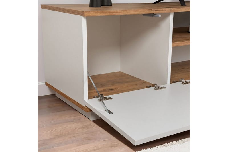 Meni Tv-bänk 180 cm - Natur/Vit - Möbler - Vardagsrum - Tv-möbler & mediamöbler - Tv-bänkar