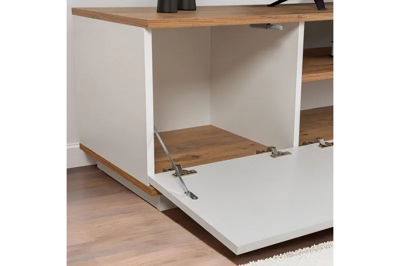 Meni Tv-bänk 180 cm - Natur/Vit - Möbler - Vardagsrum - Tv-möbler & mediamöbler - Tv-bänkar