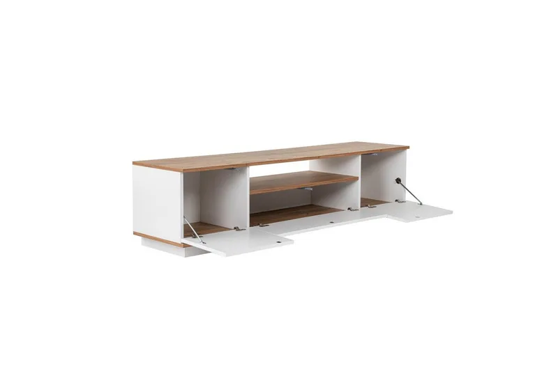 Meni Tv-bänk 180 cm - Natur/Vit - Möbler - Vardagsrum - Tv-möbler & mediamöbler - Tv-bänkar