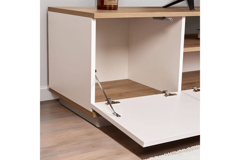 Meni Tv-bänk 180 cm - Natur/Vit - Möbler - Vardagsrum - Tv-möbler & mediamöbler - Tv-bänkar