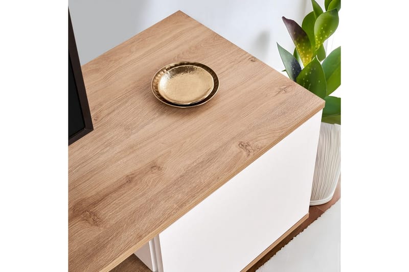 Meni Tv-bänk 180 cm - Natur/Vit - Möbler - Vardagsrum - Tv-möbler & mediamöbler - Tv-bänkar