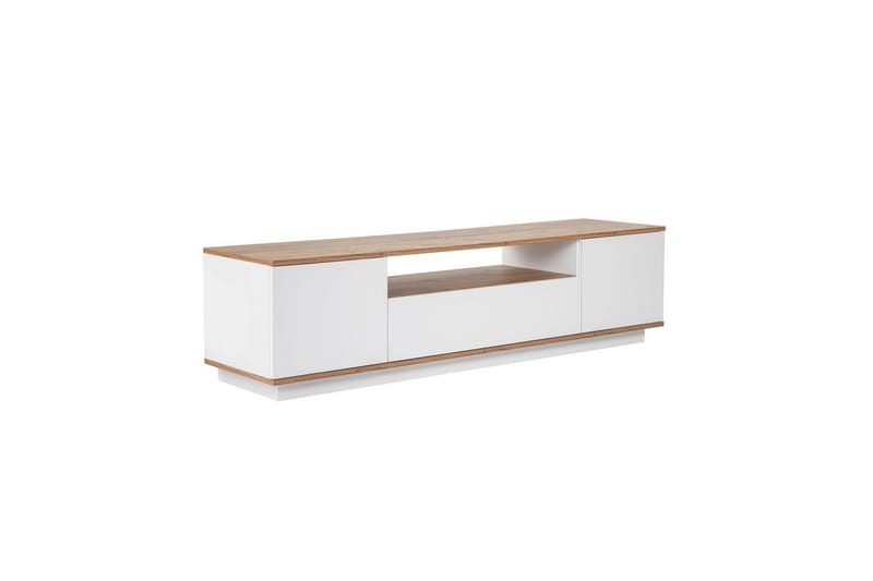 Meni Tv-bänk 180 cm, Natur/Vit