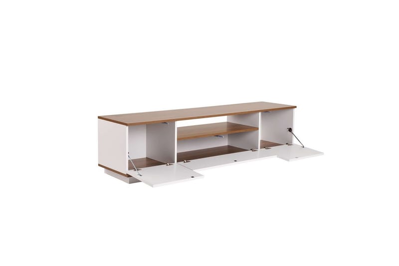 Meni Tv-bänk 180 cm - Vit/Brun - Möbler - Vardagsrum - Tv-möbler & mediamöbler - Tv-bänkar