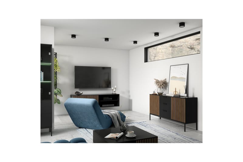 Meorati Tv-bänk 40x150 cm - Brun - Möbler - Vardagsrum - Tv-möbler & mediamöbler - Tv-bänkar