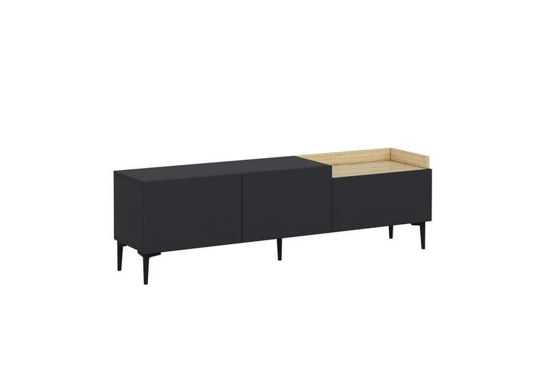Mijara Tv-bänk 160x37 cm Svart - Hanah Home - Möbler - Vardagsrum - Tv-möbler & mediamöbler - Tv-bänkar