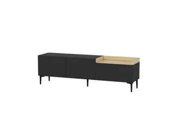 Mijara Tv-bänk 160x37 cm Svart - Hanah Home - Möbler - Vardagsrum - Tv-möbler & mediamöbler - Tv-bänkar