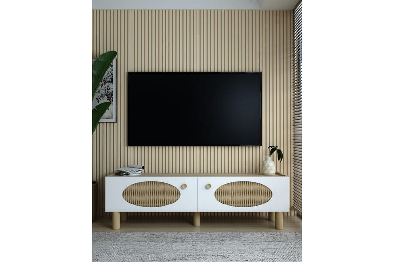 Mittopuri Tv-bänk 153,6 cm - Taupe - Möbler - Vardagsrum - Tv-möbler & mediamöbler - Tv-bänkar