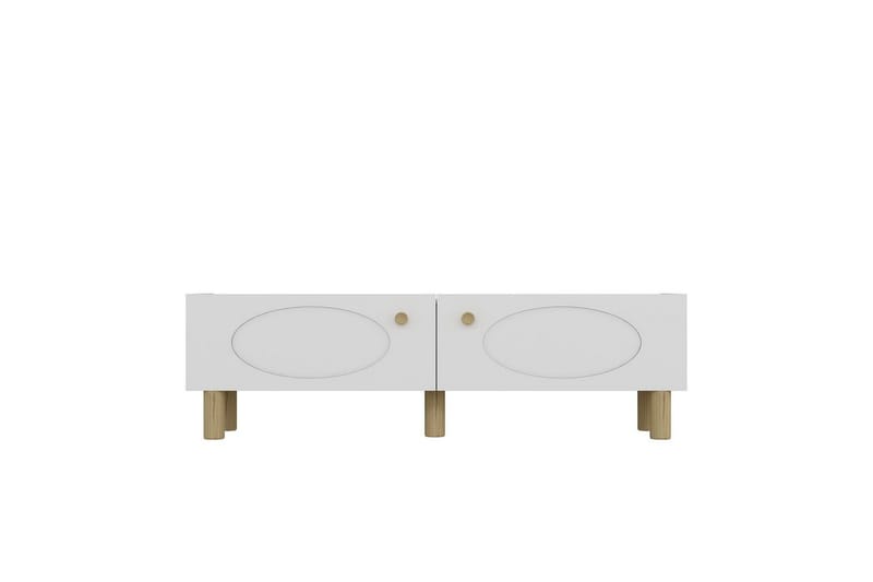 Mittopuri Tv-bänk 153,6 cm - Taupe/Vit - Möbler - Vardagsrum - Tv-möbler & mediamöbler - Tv-bänkar
