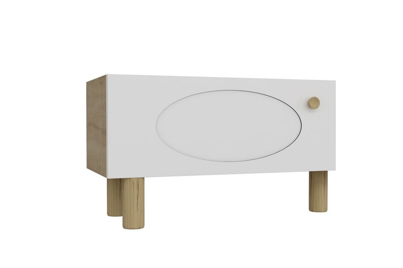 Mittopuri Tv-bänk 153,6 cm - Taupe/Vit - Möbler - Vardagsrum - Tv-möbler & mediamöbler - Tv-bänkar