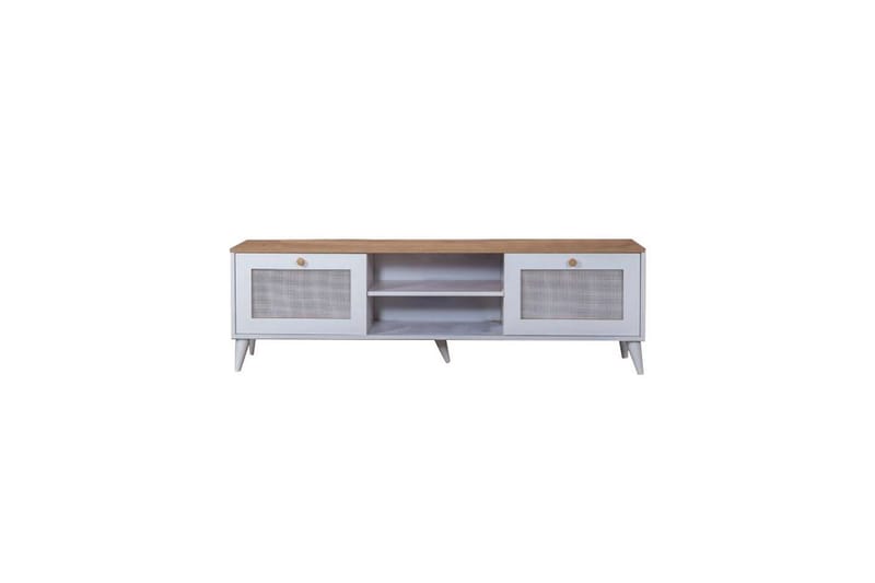 Mjudi Tv-bänk 55 cm - Ljusbrun/Vit - Möbler - Vardagsrum - Tv-möbler & mediamöbler - Tv-bänkar